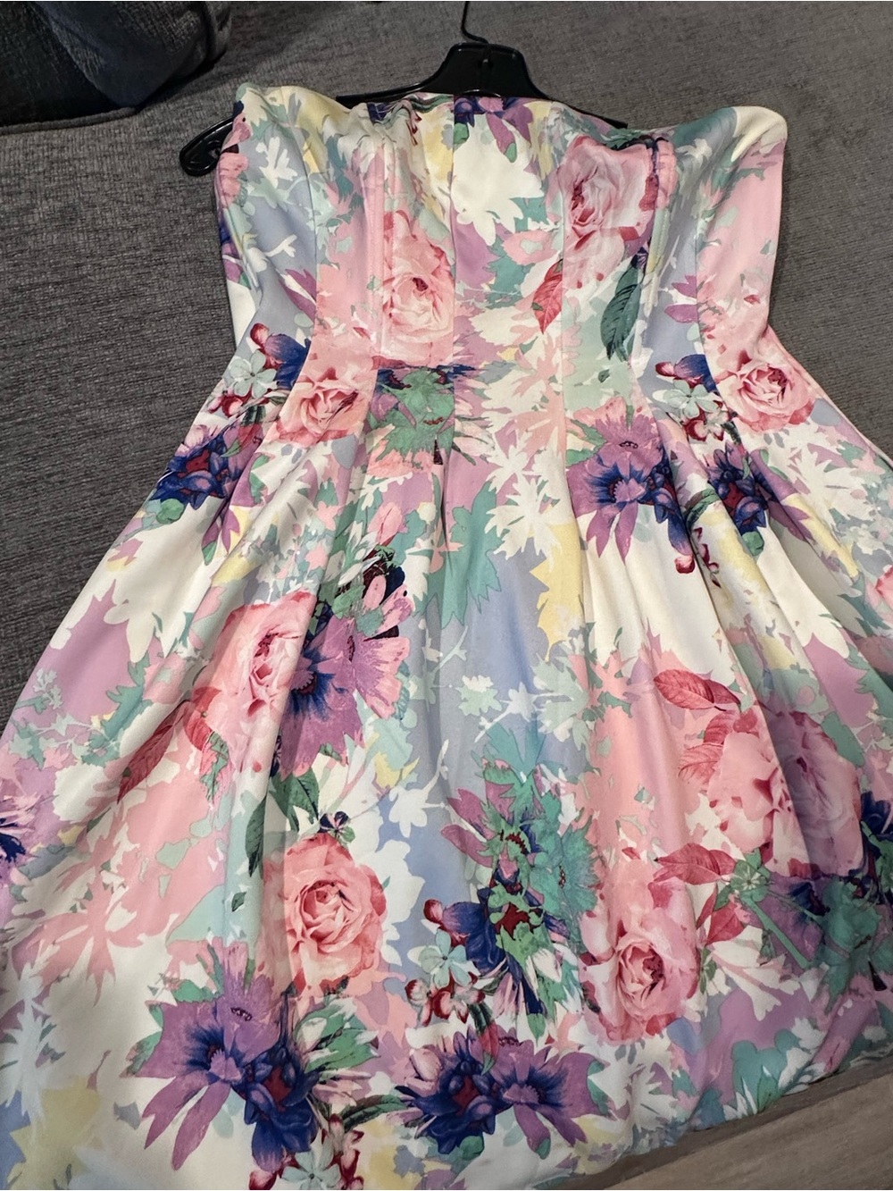 New York & Co Strapless Floral dress